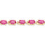 Bracelet de tennis en argent sterling plaqué or jaune 14K avec rubis