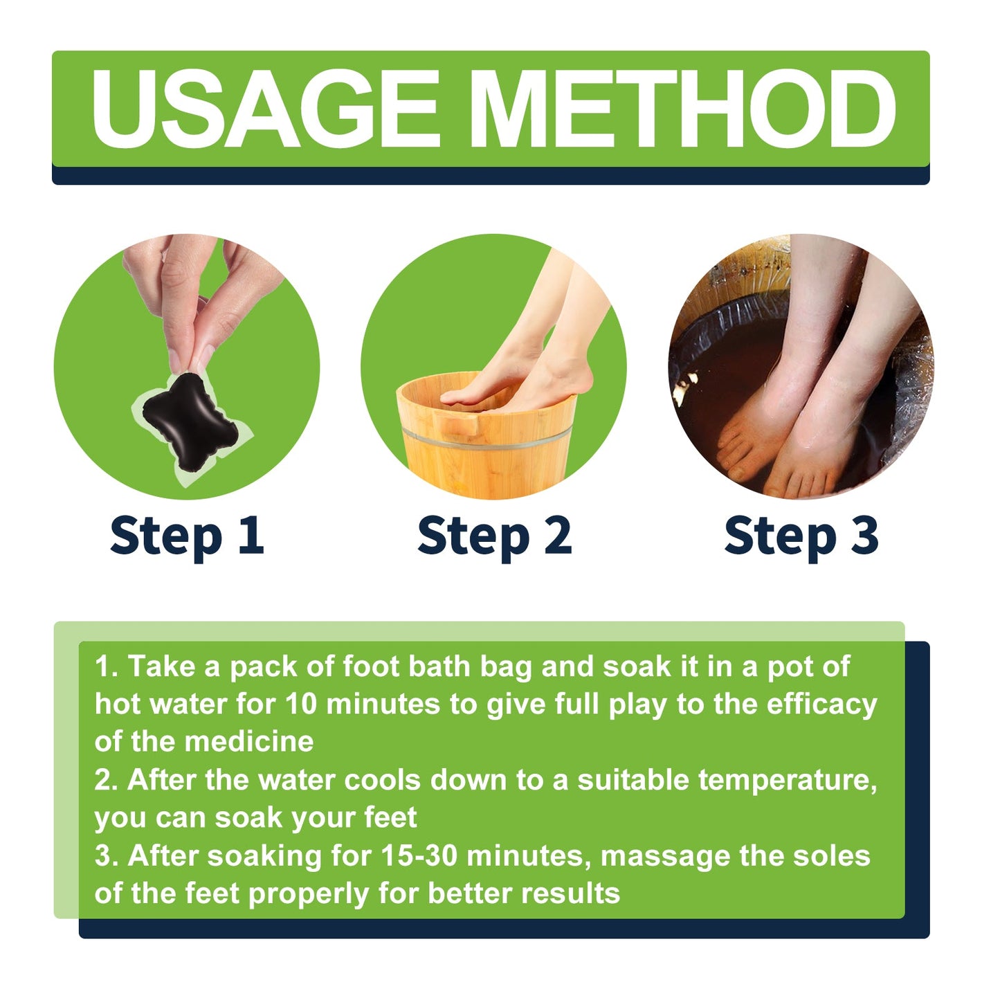 Kit de bain de pieds apaisant aux herbes