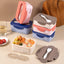 Japanese style simple portable compartment lunch box microwaveable lunch box - Korvel
