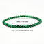 Vintage malachite beaded bracelet stacking style green bracelet men and women elastic jewelry - Korvel