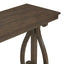 48-Inch Rustic Vintage Console Table --- Farmhouse Style Entryway Table with Open Shelf and Sturdy Construction (Walnut) - Korvel