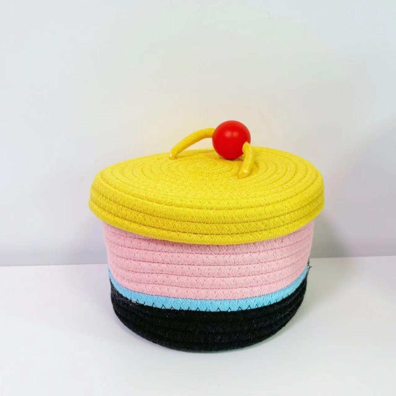 Home Cotton Weaving Storage Basket Ins Wind Vegetable Toy Storage Basket Living Room Miscellaneous Display Underwear Storage Basket - Korvel