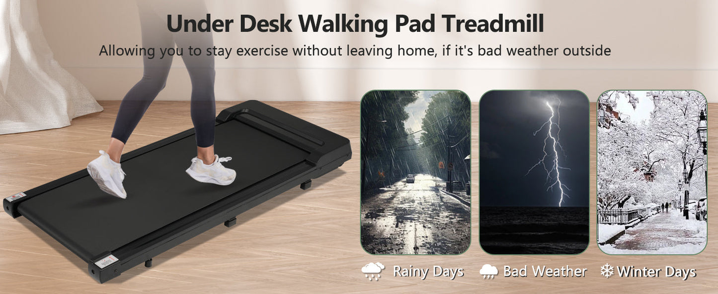 8.10 Walking Pad Under Desk Treadmill - 2.5HP, 300LBS Capacity