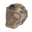 Lightweight EVA tactical helmet for hunting, airsoft, etc. Steel mesh mask included, good for cosplay. - Korvel