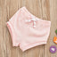 Organic Cotton Baby Girls Summer Outfit Set - Tops & Shorts