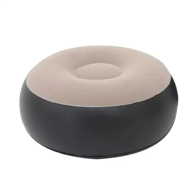 Inflatable Air Mattress Lazy Sofa Deck Chair Comfortable Leg Stool Rest Single Beanbag for home and Outdoor Use - Korvel
