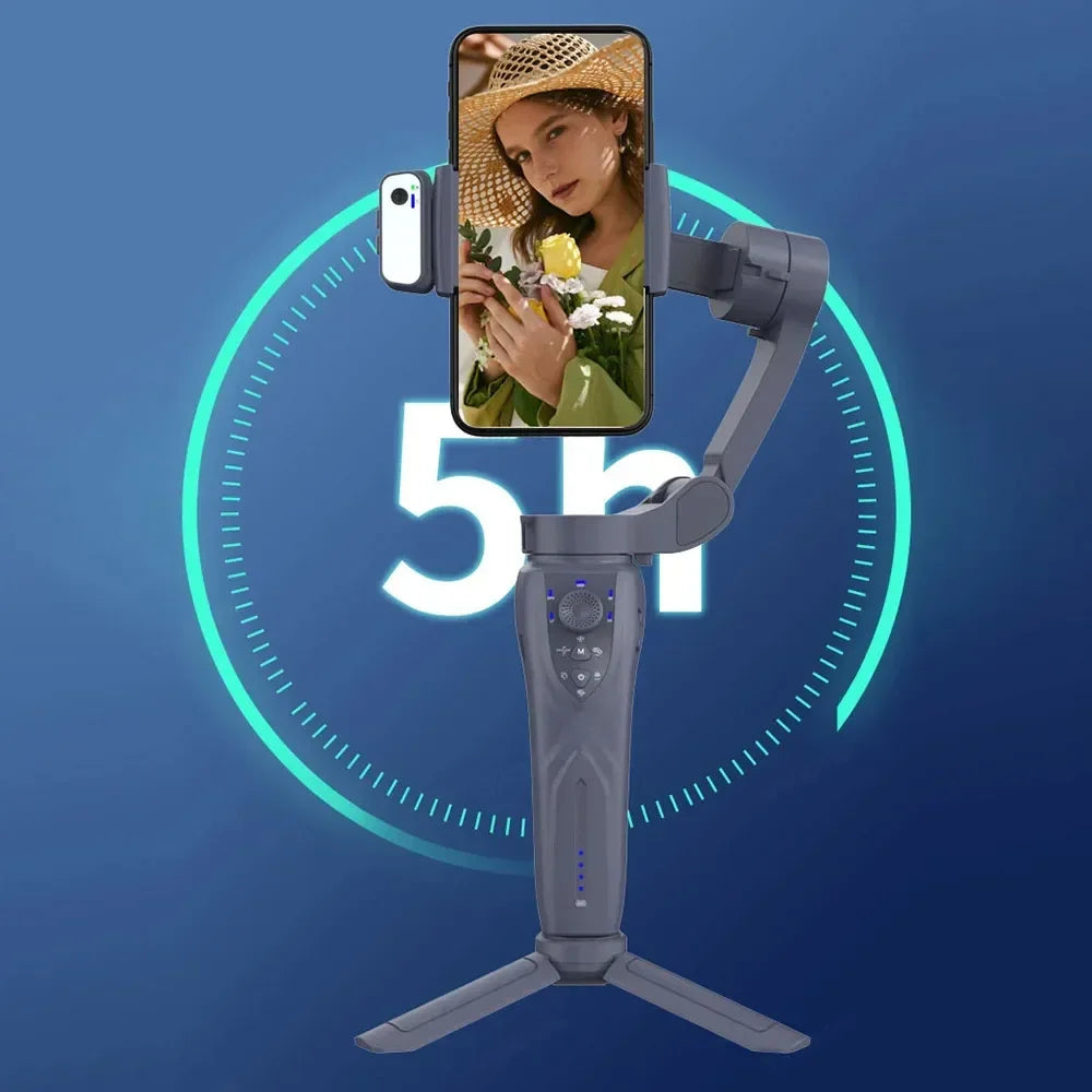F12 mobile phone 3-axis anti shake stabilizer Tiktok live broadcast camera PTZ AI intelligent tracking face recognition - Korvel