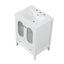 Meuble de salle de bain blanc de 24" avec lavabo et rangement