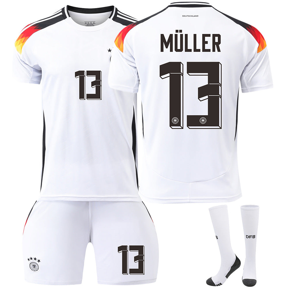 Germany Home No. 13 Muller Jersey - Premium Football Uniform