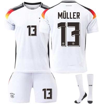Germany Home No. 13 Muller Jersey - Premium Football Uniform