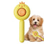 Peigne auto-nettoyant en acier inoxydable pour chiens