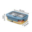 Japanese style microwaveable lunch box with compartments and cutlery - Korvel