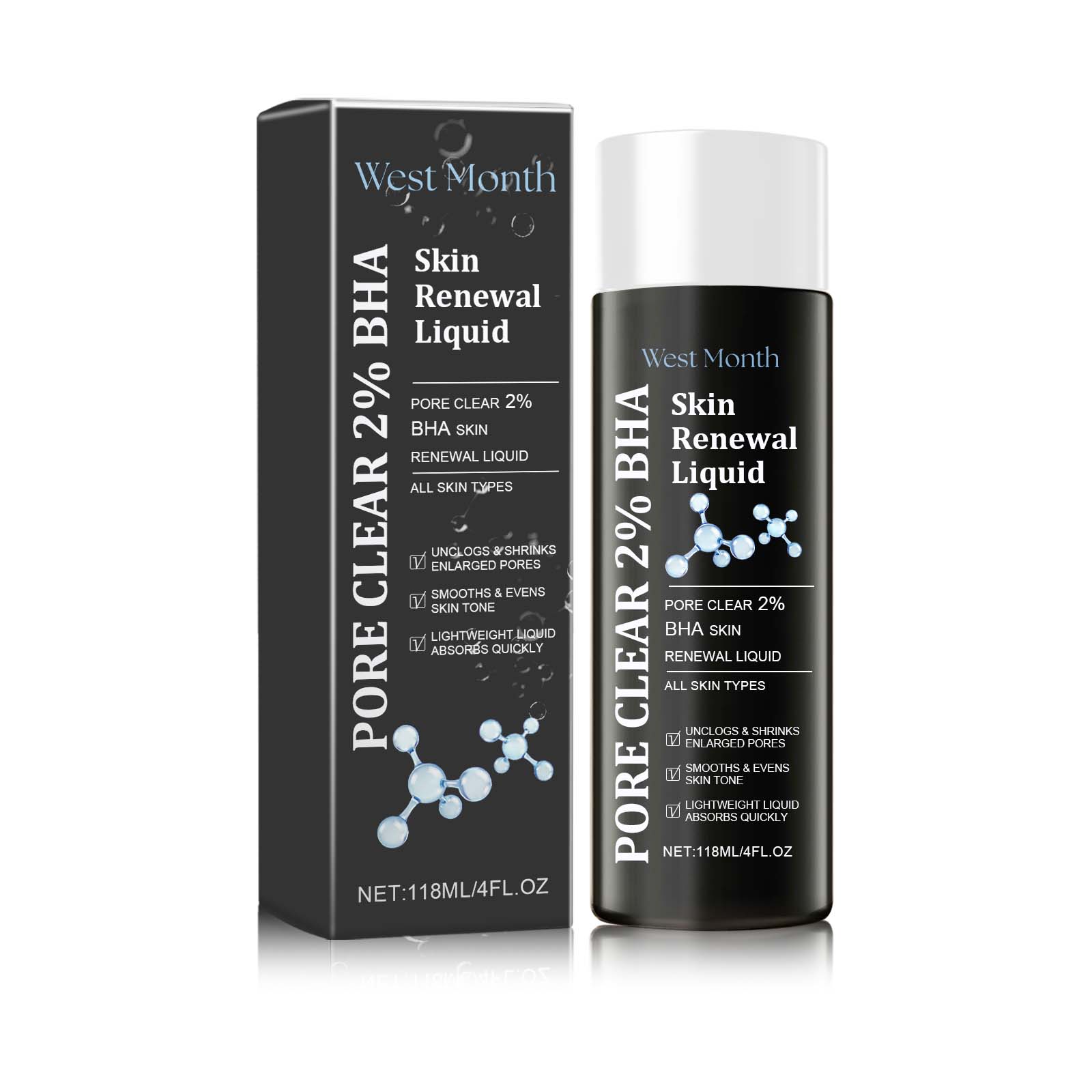 Skin Renewal Liquid, Reduce Acne Print Repair Acne Muscle Mild Clear Acne Hydrating Essence - Korvel