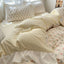 French Romantic Lace Washed Cotton Bed Sheet Set