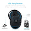 Delux M618GX Ergonomic Vertical Wireless Mouse 6 Buttons 1600DPI Optical Mouse With 3 Colors Silicon Rubber Case For PC Laptop - Korvel