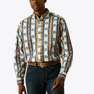 Ariat Men's Blue Southwest Aztec Shirt - Korvel