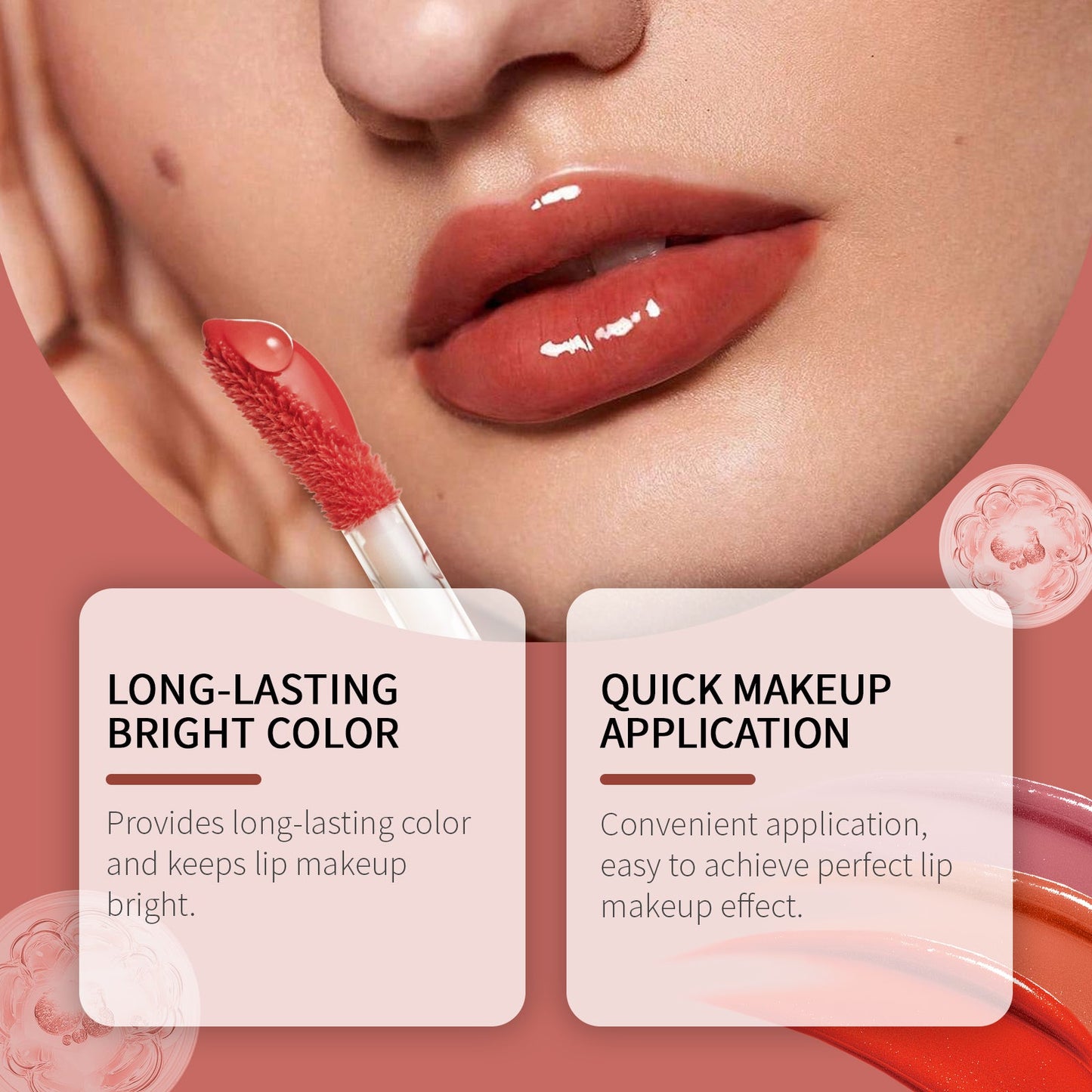 Glase de Labios Premium - Color Hidratante con Brillo Duradero