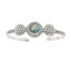 Genuine Abalone Bangle Bracelet in Sterling Silver