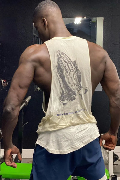 Débardeur graphique à col rond pour homme