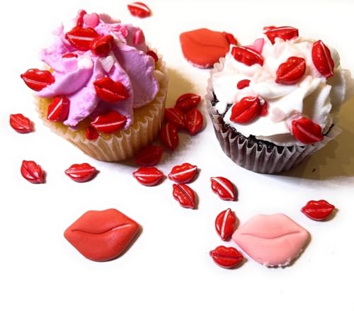 Décorations comestibles pour gâteaux de la Saint-Valentin - Assortiment de 8 oz