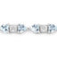 Pulsera de Plata Esterlina con Acuamarina y Diamantes de 7.36 Quilates