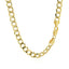 6.2mm 14k Yellow Gold Curb Chain Necklace