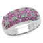 1.02 Carat Genuine Ruby .925 Sterling Silver Engagement Ring