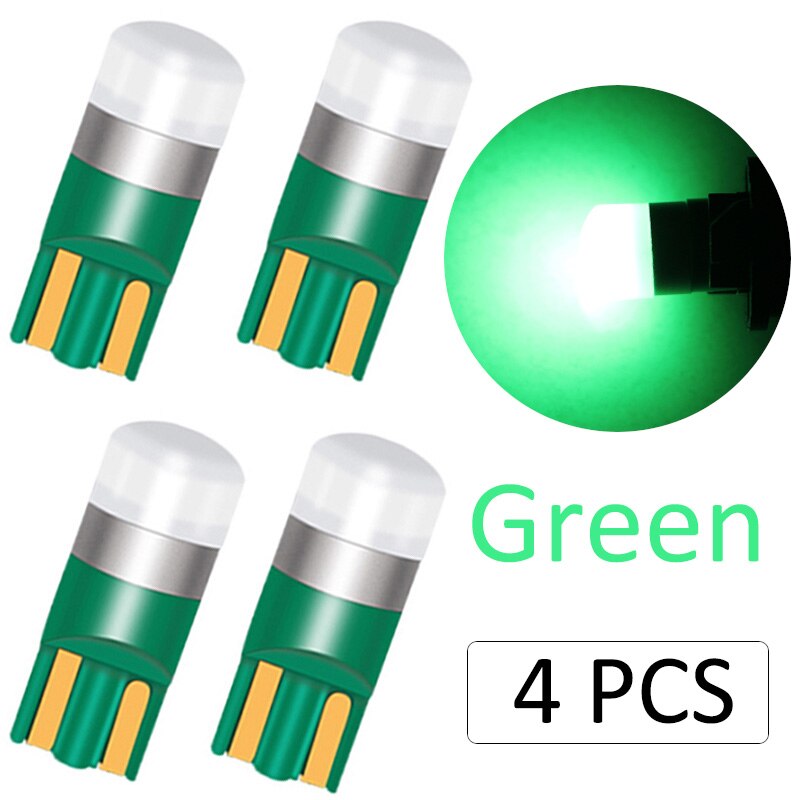 10PCS T10 W5W Led 3030 1SMD Wedge Bulb Auto Dome Reading Car Light Sidemarker Sidelight Parking Lights 194 168 Lamp Bulbs - Korvel