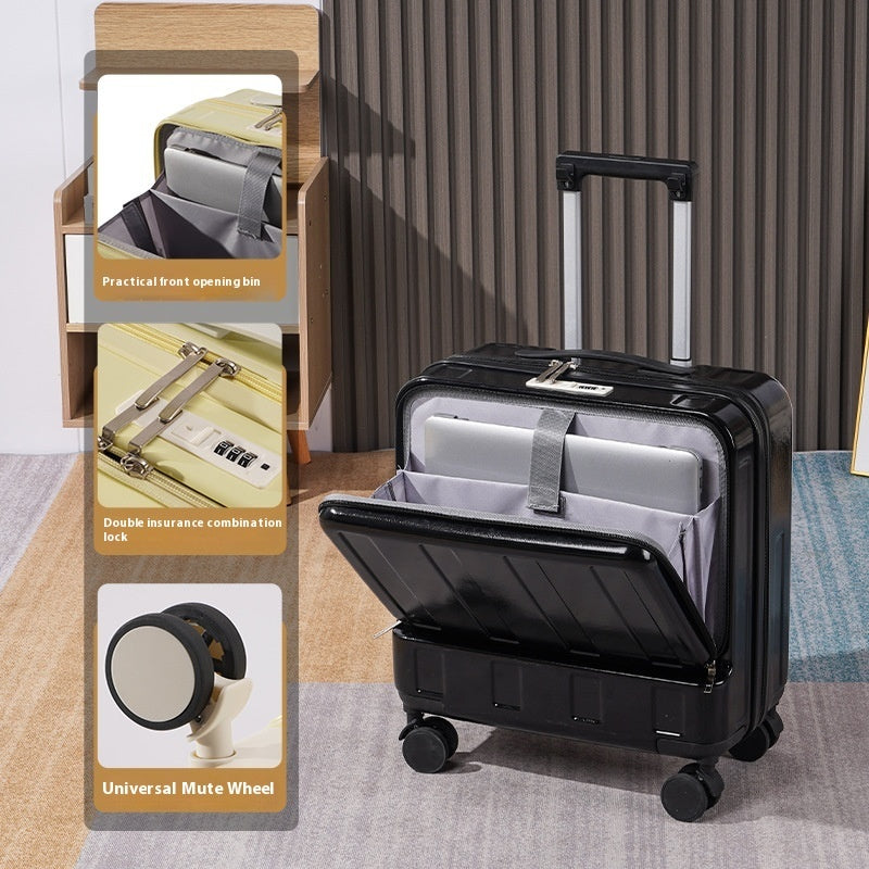 Valise à roulettes multifonctionnelle premium de 18 pouces à ouverture complète