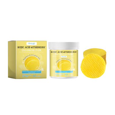 Turmeric Acid Cleansing Pad Facial Daily Cleansing Gentle Skin Care Moisturizing Skin Brightening Cleanser - Korvel