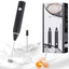 3-Piece Electric Milk Frother And Whisk Set - Korvel