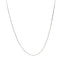 14k White Diamond Cut Cable Link Chain - 0.8mm