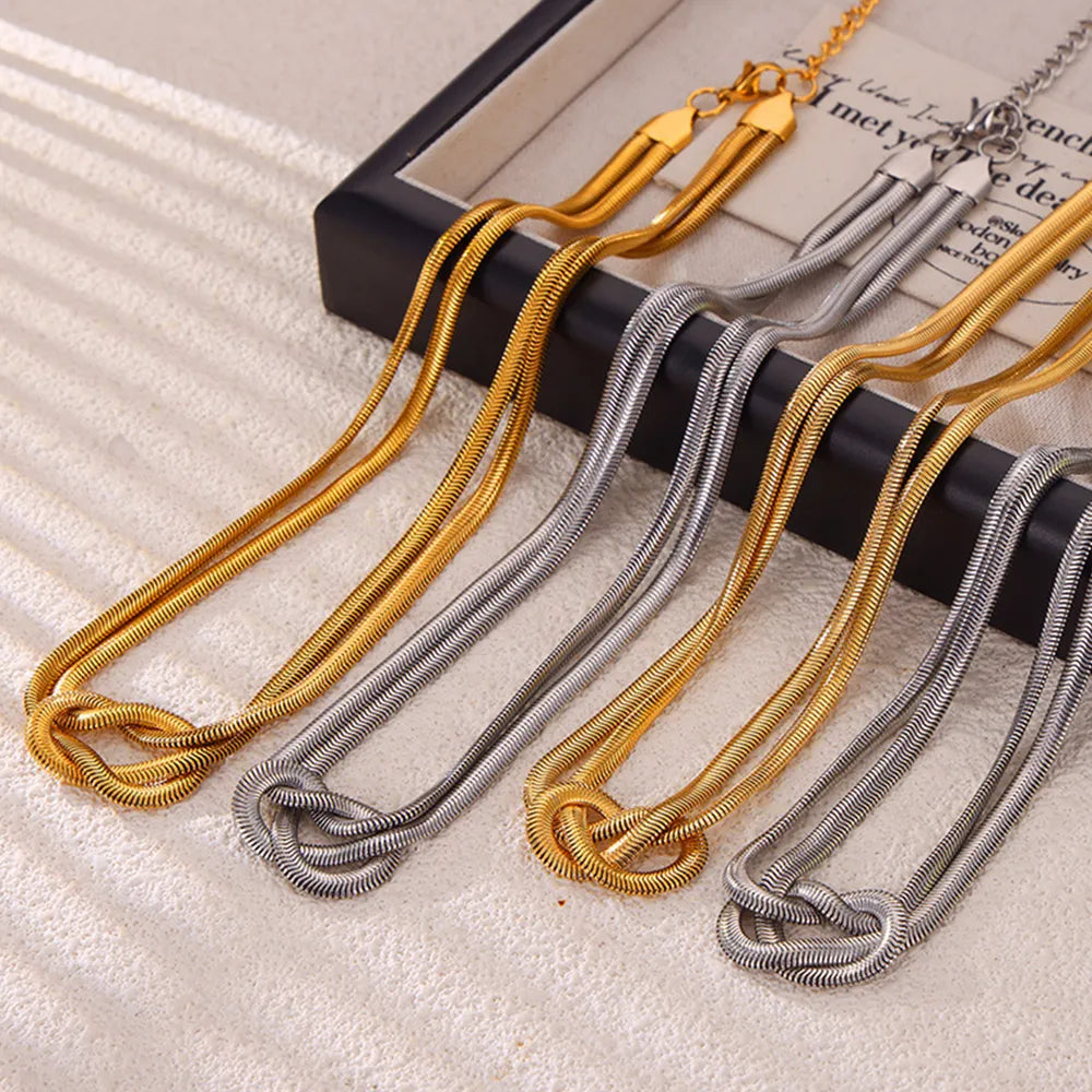 Titanium Steel Knot Necklace - Korvel