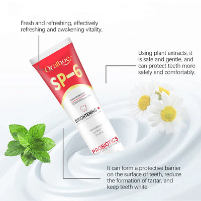 ORALHOE probiotic toothpaste for teeth cleaning, hygiene, freshness and care, oral care toothpaste - Korvel
