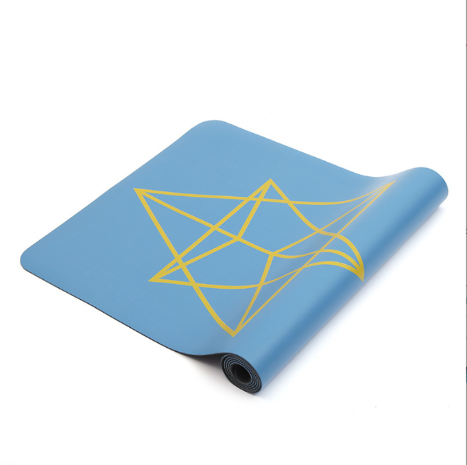 Natural rubber yoga mat PU professional non-slip yoga studio dedicated fitness mat male beginner yoga thickened - Korvel