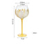 Hand Painted Glass Goblet for Elegant Celebrations