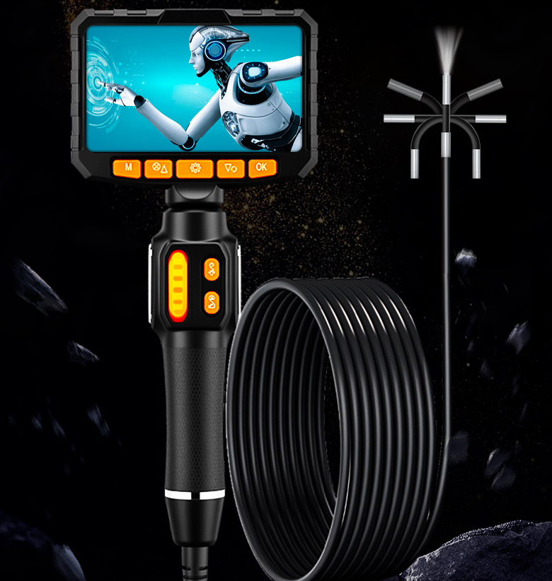 Endoscope auto repair engine carbon deposition detection industrial pipeline inspection 360 degree steering waterproof - Korvel