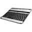 Wireless Keyboard with Aluminum Alloy Cover - Silver & Black