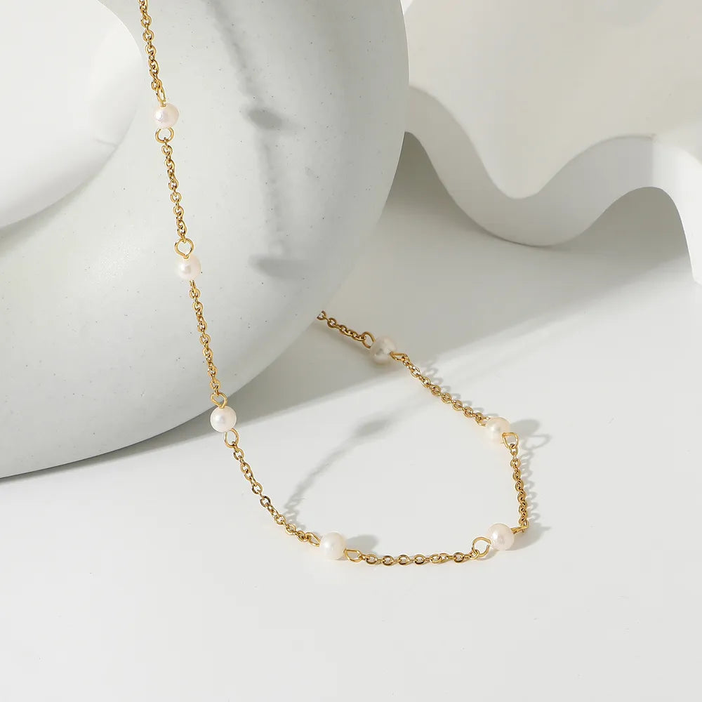 Freshwater Pearl 18K Gold-Plated Necklace - Korvel
