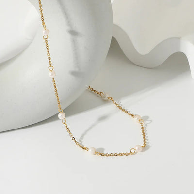 Freshwater Pearl 18K Gold-Plated Necklace - Korvel
