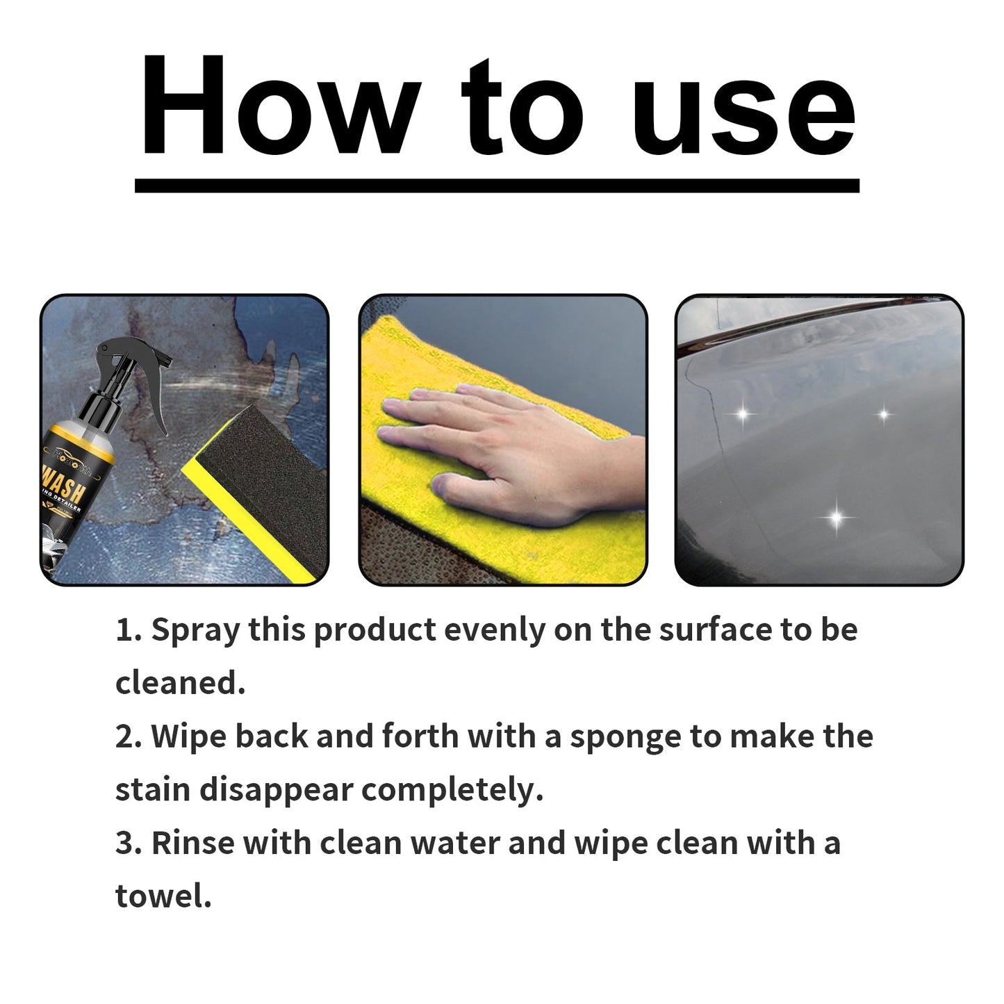 Wash Coating Detailer, Decontamination Refurbishment Maintenance Brightening Multi-Purpose Cleaning And Care Agent - Korvel
