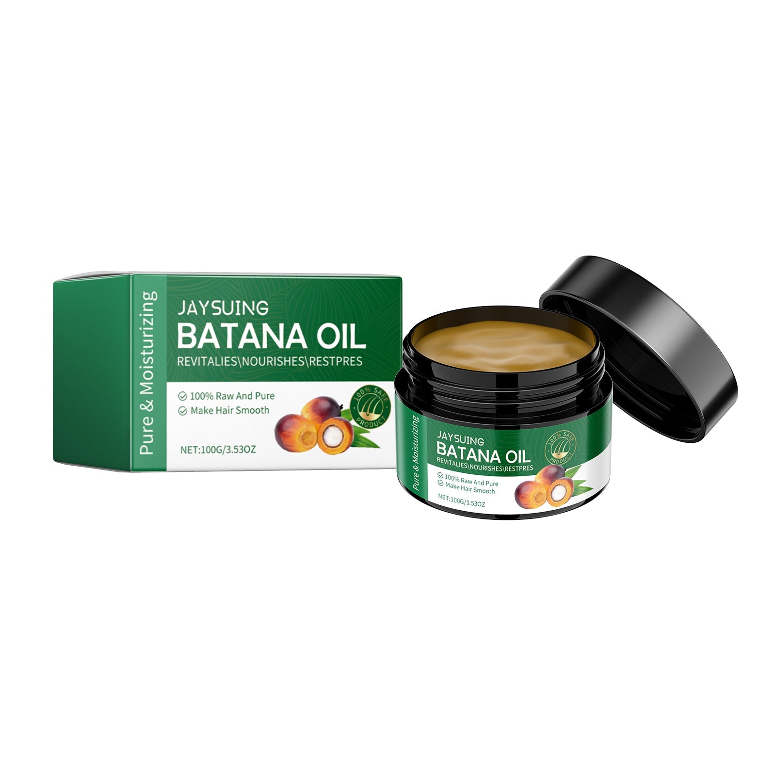 Batana Oil, Hydrating Repair Hair Sere Short-Tempered Soft Thick Hair Oil - Korvel