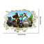 Minecraft run away My World Wall Stickers Living Room Children's Room Removable Decorative PVC Stickers - Korvel
