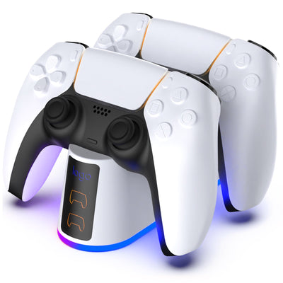 PS5 Slim Dual Fast Charging Dock with RGB Luminous Base