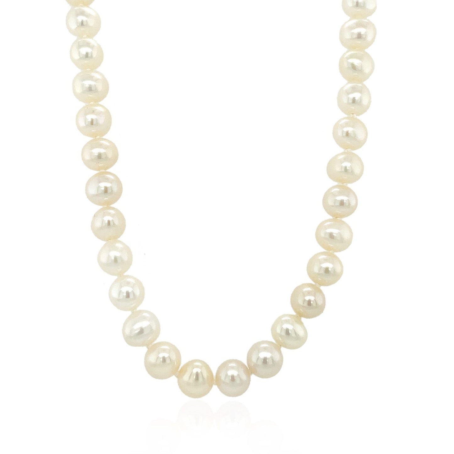 Collar de Oro Amarillo de 14k con Perlas Cultivadas de Agua Dulce