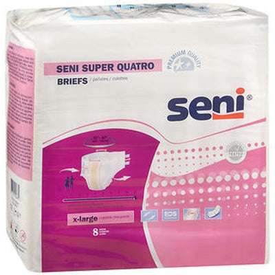 Seni Super Quatro Adult Incontinence Brief XL - Heavy Absorbency