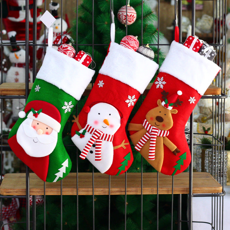 Christmas tree decorations, Christmas socks, gift bags, large candy gift bags, Christmas decorative socks - Korvel