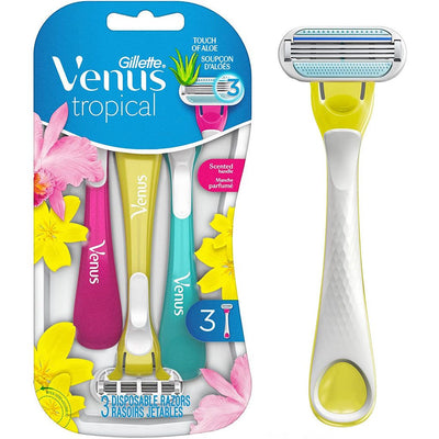 Gillette Venus Tropical Women's Disposable Razor - 3 Count