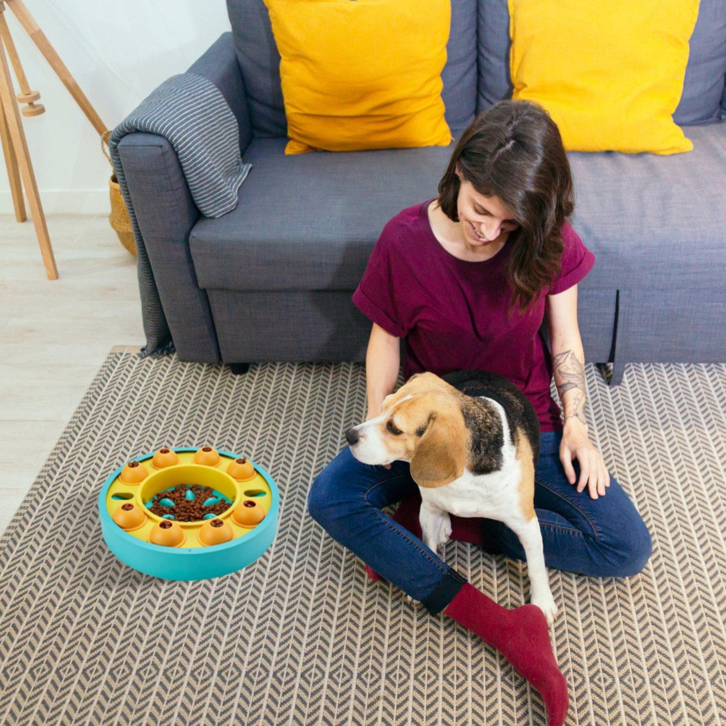 GBruno Comedero Puzzle para Perros