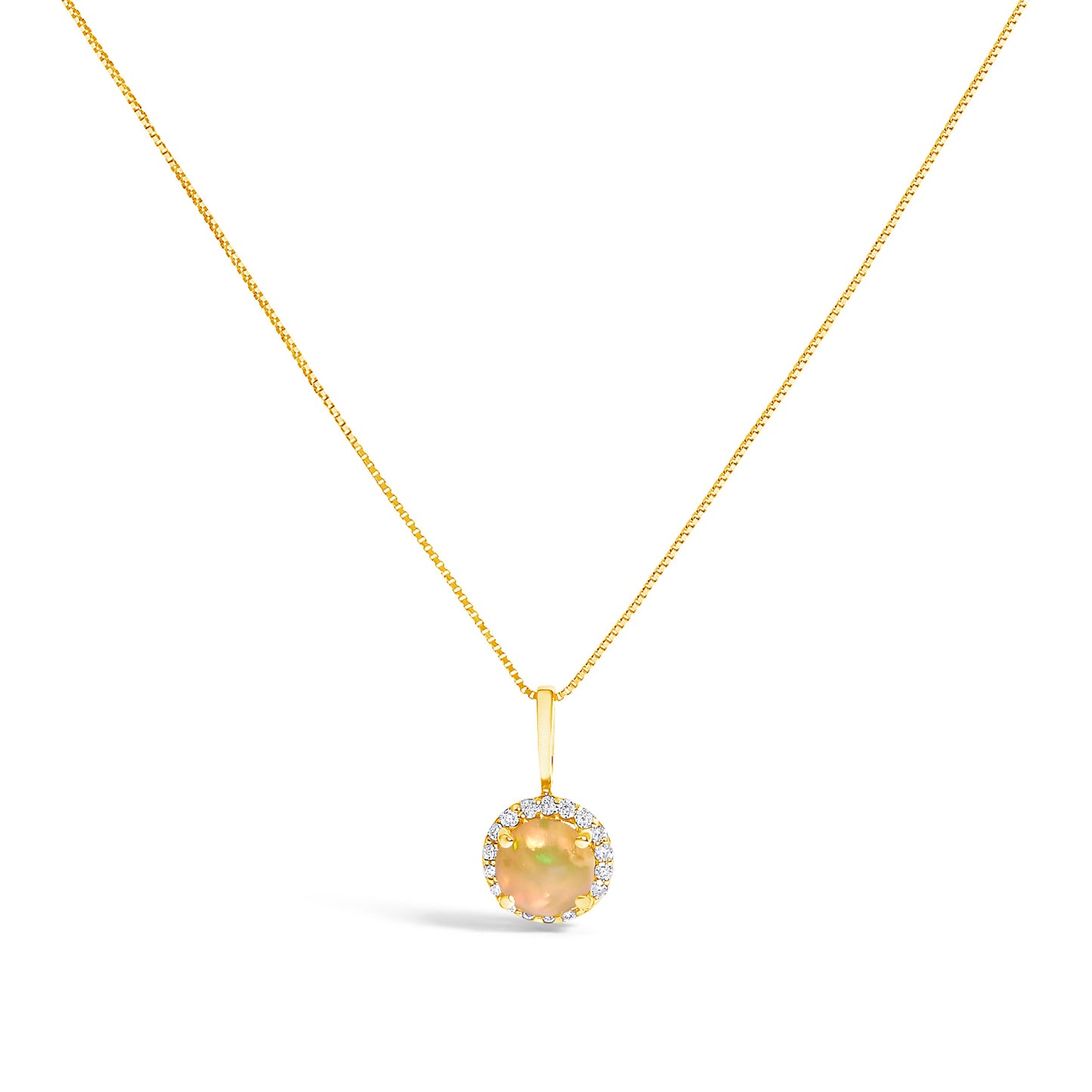 Collar de Colgante Halo de Amatista Púrpura y Diamante en Oro Blanco de 10K